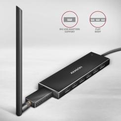 Концентратор AXAGON USB-C to 7xUSB 3.0 black Фото 3