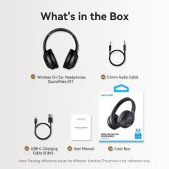 Наушники Vention S11 SoundMate Wireless Black Фото 11
