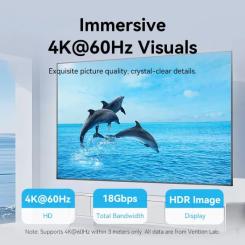 Кабель мультимедийный Vention HDMI M to HDMI M 20.0m 1080p60Hz black Фото 2