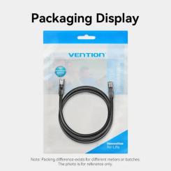 Патч-корд Vention 1м, UTP cat 6 RJ-45 black Фото 10