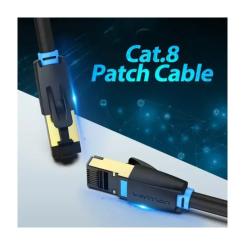 Патч-корд Vention 0.5м, S/FTP cat 8 RJ-45 black Фото 2