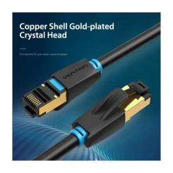 Патч-корд Vention 0.5м, S/FTP cat 8 RJ-45 black Фото 3