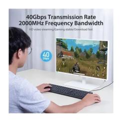 Патч-корд Vention 0.5м, S/FTP cat 8 RJ-45 black Фото 7