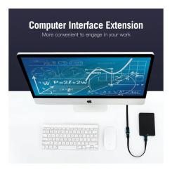 Дата кабель Vention USB 3.0 AM/AF 2.0m flat black Фото 3