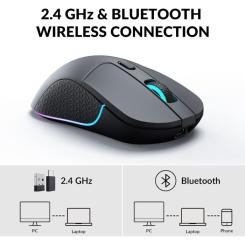 Мышка Keychron M3 Wireless/Bluetooth/USB Black Фото 4