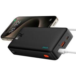 Батарея универсальная Baseus Airpow 20000mAh 20W PD/3.0, QC/3.0, black Фото 5