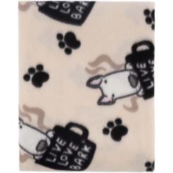 Плед Ardesto Fleece 100% поліестер, песики, бежевий 130х160 см Фото 2