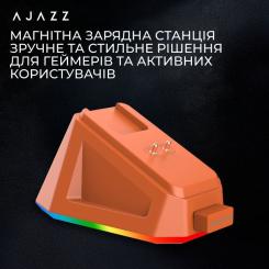 Мышка Ajazz AJ159P MC Wireless/Bluetooth/USB Charging Dock Ora Фото 10