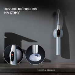 Электрическая зубная щетка Oclean X Plus Pro Digital Silver Фото 9