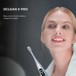 Электрическая зубная щетка Oclean X Plus Pro Digital Silver Фото 10
