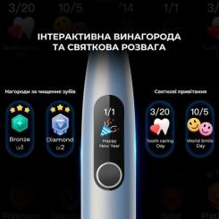 Электрическая зубная щетка Oclean X Plus Pro Digital Silver Фото 8