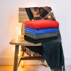 Плед Bergamo Diamond синий 130 х 180 см Фото 4