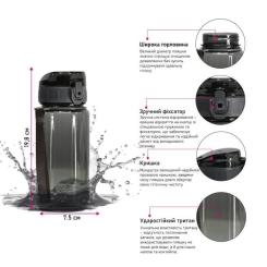 Бутылка для воды Line Art Paran 600 мл темно-синій Фото 4