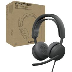 Наушники Logitech Zone Wired 2 for Business USB Graphite Фото