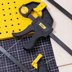 Струбцина Deli быстрозажимная 30 см Фото 8