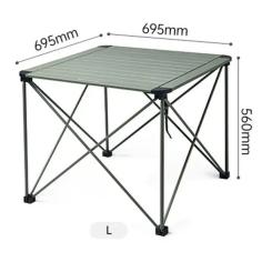Туристический стол Naturehike CNK2450JJ013, L, алюміній, сірий Фото 1