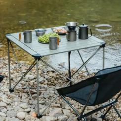 Туристический стол Naturehike CNK2450JJ013, L, алюміній, сірий Фото 5