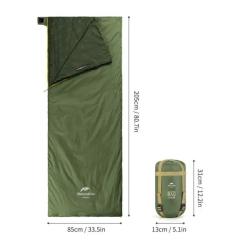Спальный мешок Naturehike LW180 Mini NH21MSD04, правий, XL, темно-зелений Фото 1