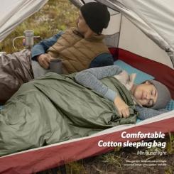 Спальный мешок Naturehike LW180 Mini NH21MSD04, правий, XL, темно-зелений Фото 4