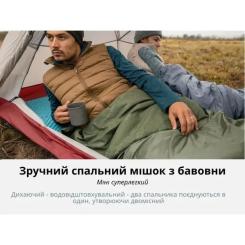Спальный мешок Naturehike LW180 Mini NH21MSD04, правий, XL, темно-зелений Фото 6