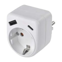 Зарядное устройство EMOS 1xUSBA + 1xUSBC PD20W Фото 1