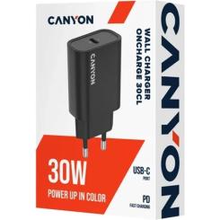 Зарядное устройство Canyon USB-C PD30W OnCharge Black Фото 5