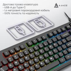 Клавиатура Ajazz AF98 USB UA Black Фото 6