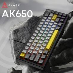 Клавиатура Ajazz AK650 Moon Yellow Switch USB UA Black/Grey/Yellow Фото 5