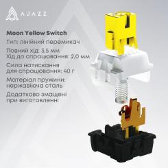 Клавиатура Ajazz AK650 Moon Yellow Switch USB UA Black/Grey/Yellow Фото 7