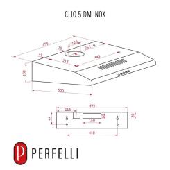 Вытяжка кухонная Perfelli CLIO 5 DM INOX Фото 10
