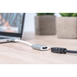 Переходник Digitus USB-C to HDMI F 0.2m UHD 4K Фото 5