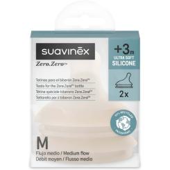 Соска Suavinex ZERO.ZERO антиколікова,середній потік, бежева, +0 Фото 1