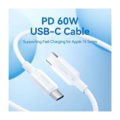 Дата кабель Vention USB-C to USB-C 1.0m 60W white Фото 3