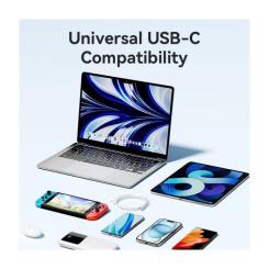 Дата кабель Vention USB-C to USB-C 1.0m 60W white Фото 8