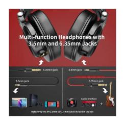 Наушники OneOdio A71 3,5мм/6,35мм Black/Red Фото 3