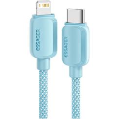 Дата кабель Essager USB-C to Lightning 1.0m 20W blue Фото