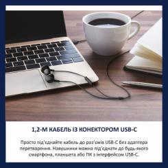 Наушники Philips TAE5008BK/00 USB-C Black Фото 5