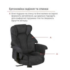 Офисное кресло Аклас Гетьман R-SR (DV-99 Black) Фото 10