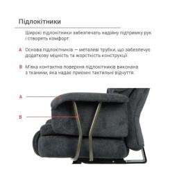 Офисное кресло Аклас Гетьман R-SR (DV-99 Black) Фото 11
