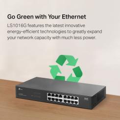 Коммутатор сетевой TP-Link LS1016G Фото 9