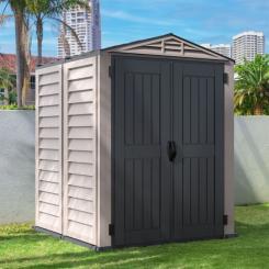 Садовый домик Duramax пластиковый YardMate 171х171х210 см темно-серый Фото 10