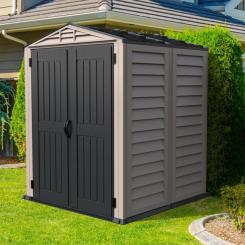 Садовый домик Duramax пластиковый YardMate 171х171х210 см темно-серый Фото 8