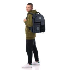 Рюкзак школьный GoPack Education Teens 184 темно-сірий Фото 12