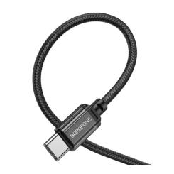 Дата кабель BOROFONE USB-C to USB-C 60W BX87 black Фото 1