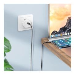 Дата кабель BOROFONE USB-C to USB-C 60W BX87 black Фото 2