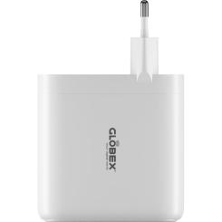 Зарядное устройство Globex GaN 1xUSB + 3xUSB-C 120W FastPower white Фото 1