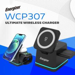 Зарядное устройство Energizer 15W 3-in-1 magnetic wireless black Фото 3