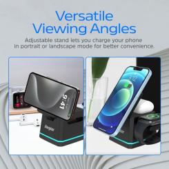 Зарядное устройство Energizer 15W 3-in-1 magnetic wireless black Фото 6