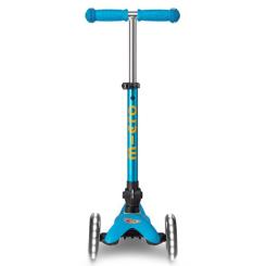 Самокат Micro Mini Deluxe Foldable LED" складний Блакитний океа Фото 1