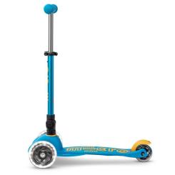Самокат Micro Mini Deluxe Foldable LED" складний Блакитний океа Фото 2